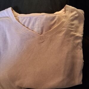 George Soft Pink V-Neck Tee